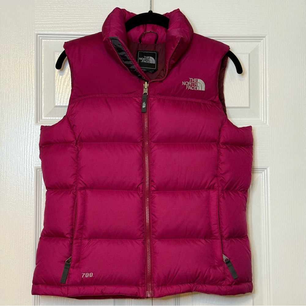 The North Face Women's 700 Puffer Vest in Fuchsia